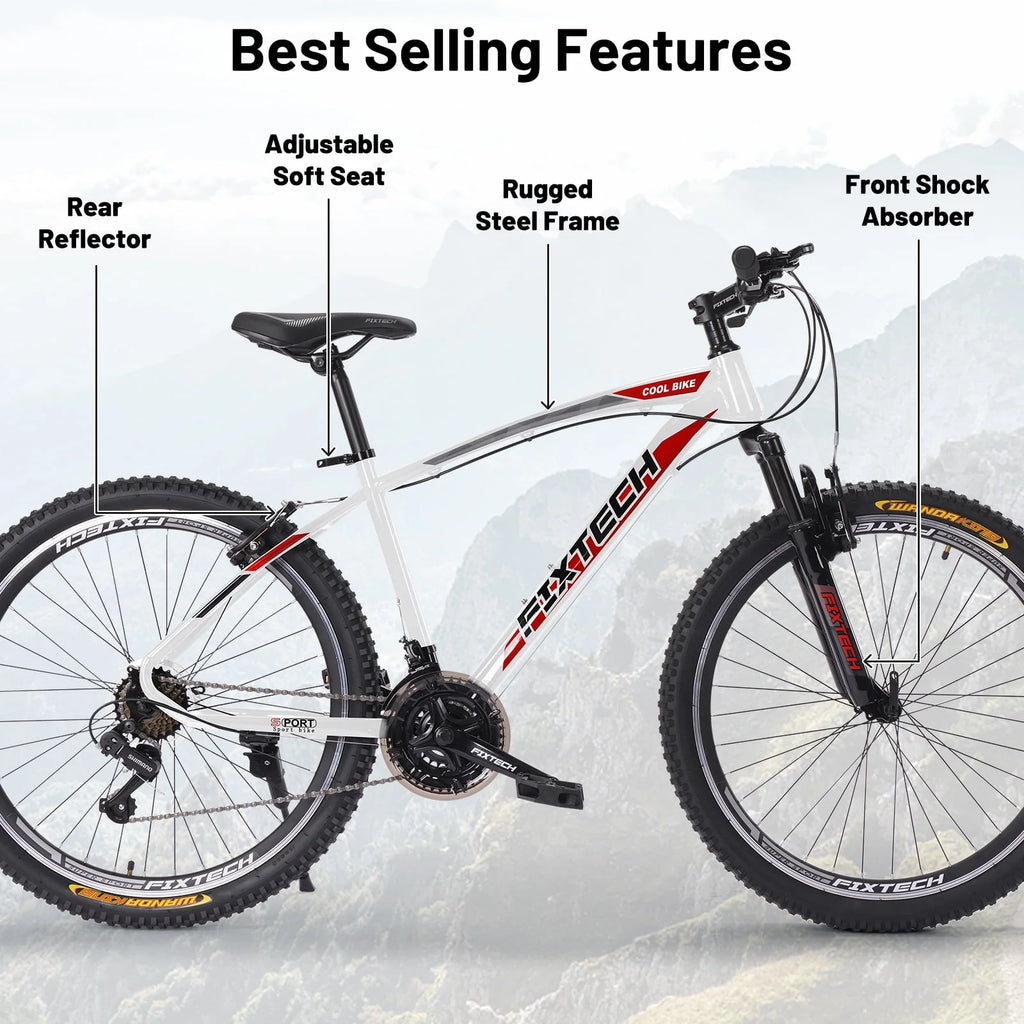 White 21 Speed Mountain Bike V291520