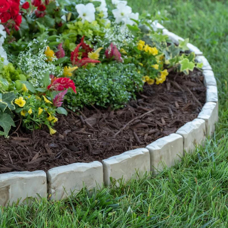 Brown Faux Stone Landscape Edging Kit D4497