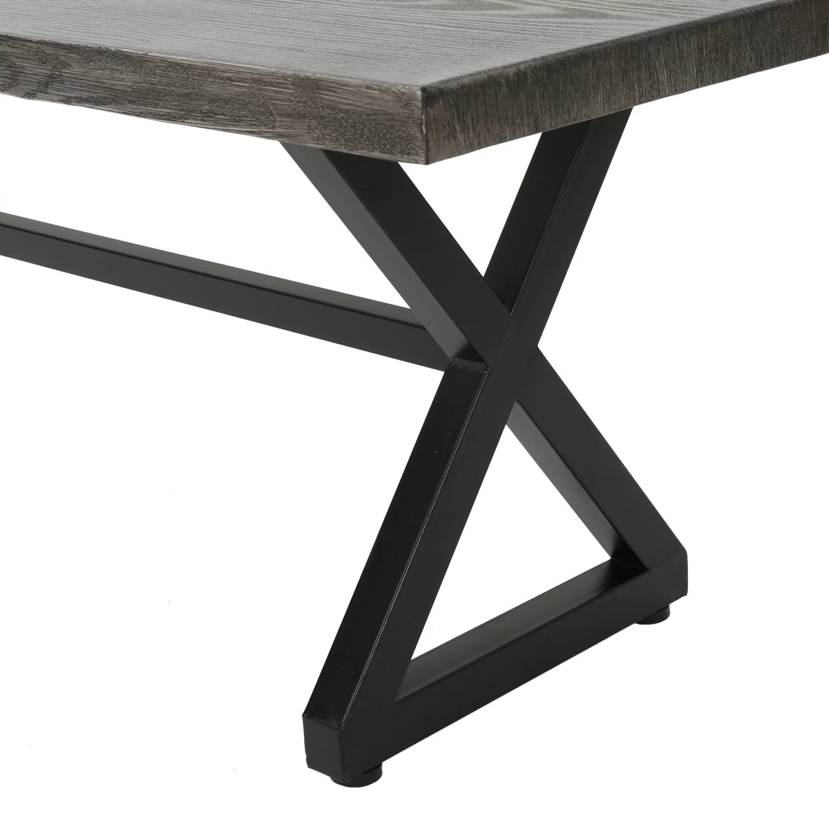Aluminum Dining Bench with Steel Frame G557