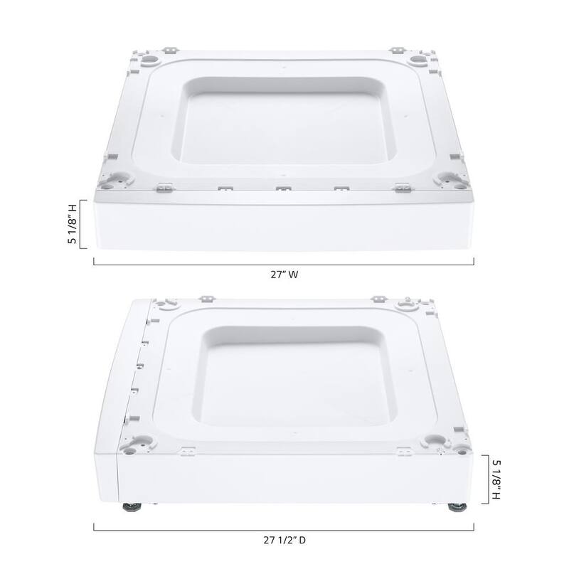 27 in. Laundry Pedestal in White U554667