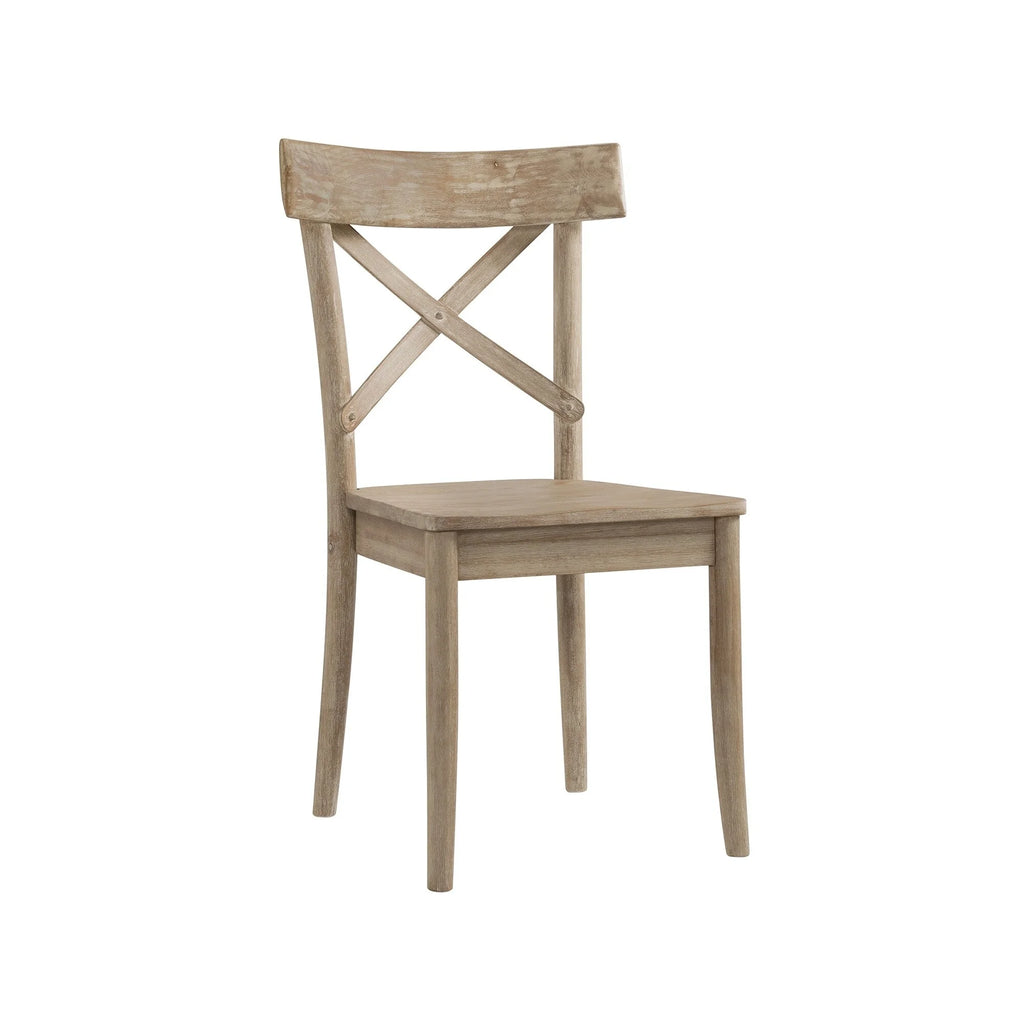 Wooden X-back Side Chair Set of 2 G23850