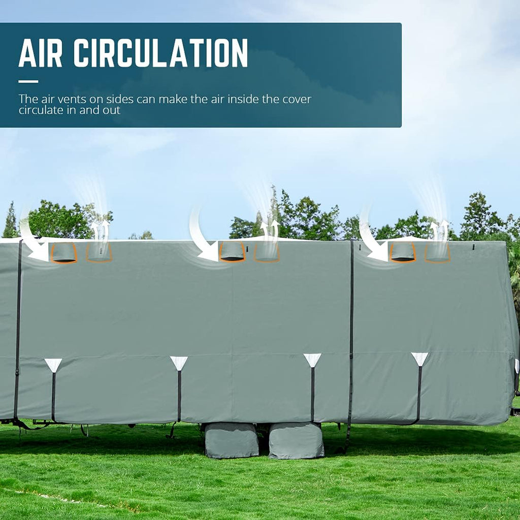5 Layers RV Cover Fits 37'-41' Motorhome T240976