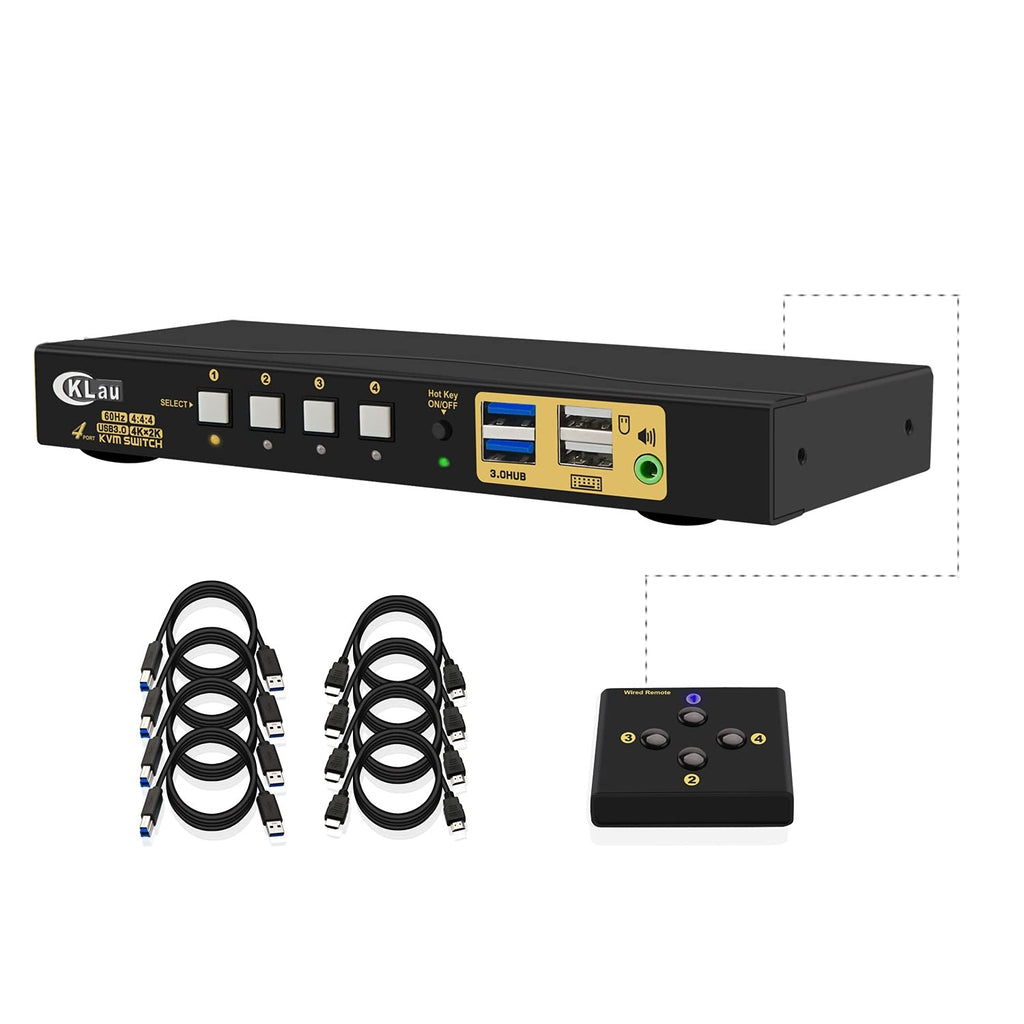Dual Monitor Displayport KVM Switch 2 Port 4K@60Hz with Audio USB 2.0 Hub E71509