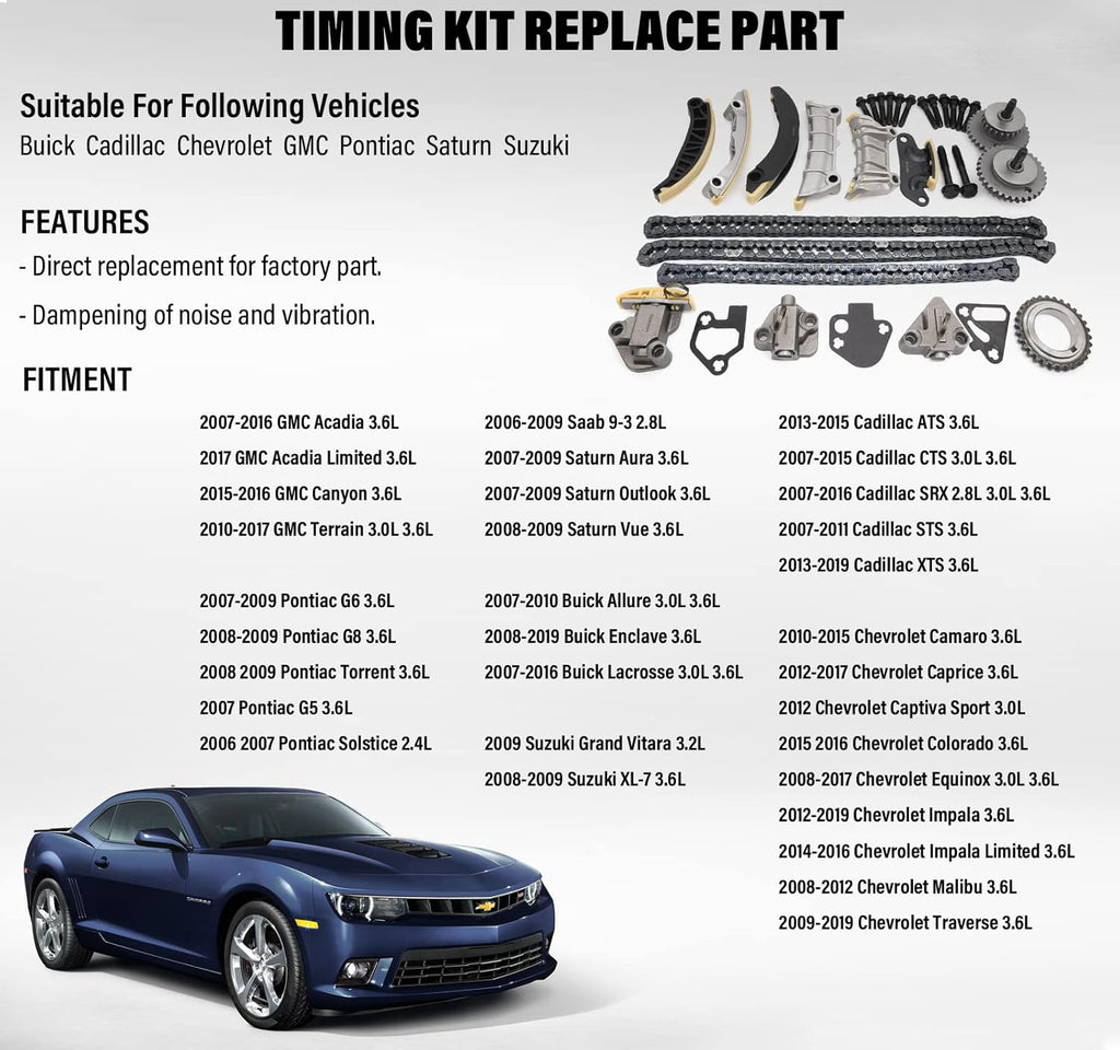 Engine Timing Chain Kit 2.8L 3.0L 3.6L DOHC 24V S864501