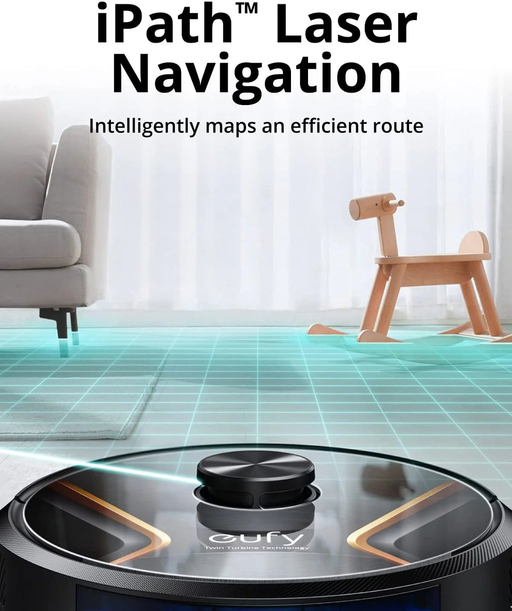 Black Robot Vacuum Mop Cleaner X1669