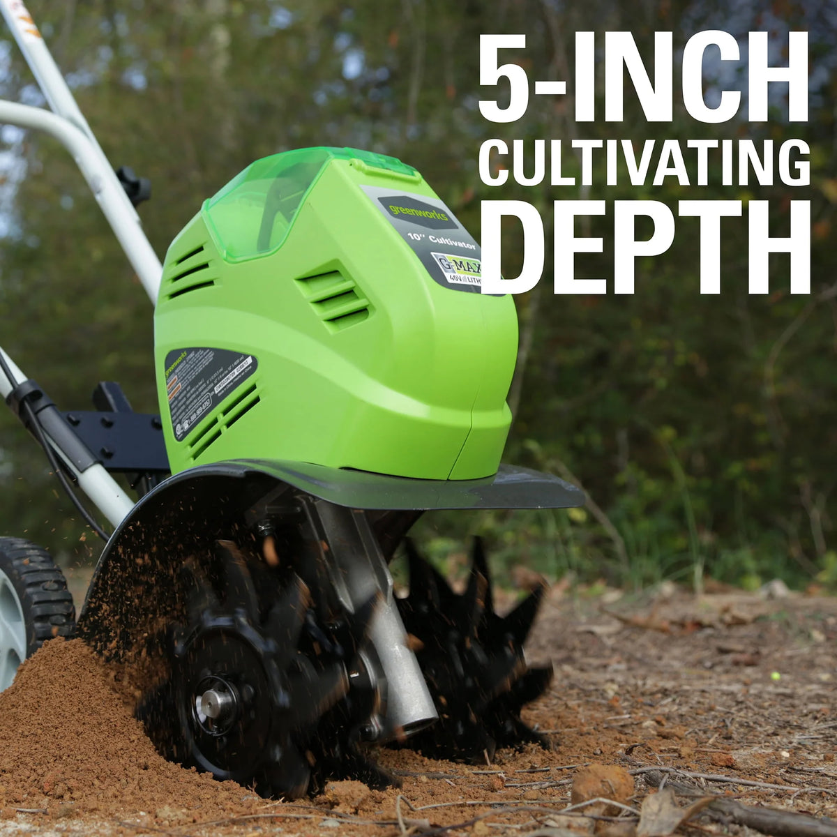 40V 10-inch Cordless Cultivator/Tiller with Battery and Charger B1661
