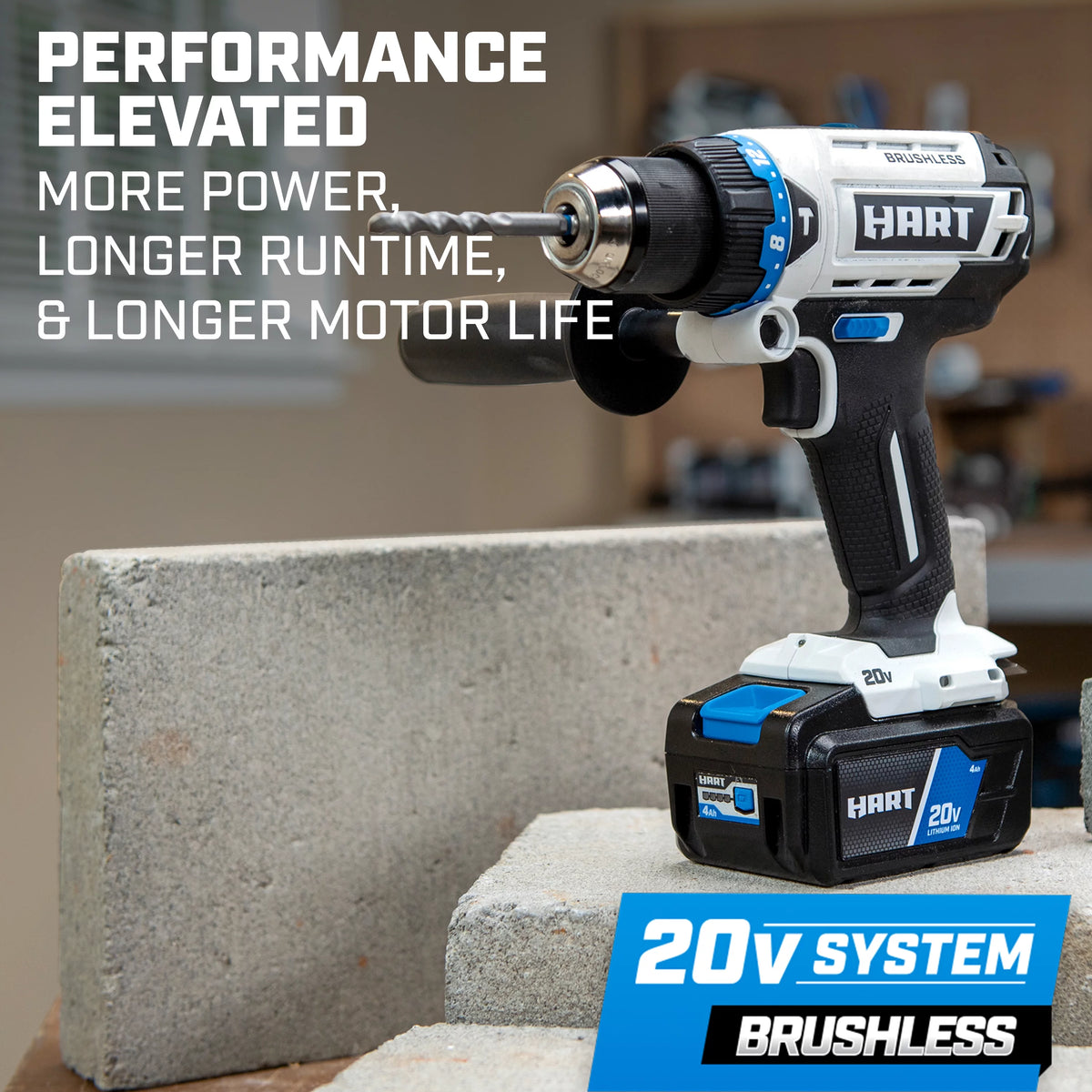 20-Volt Brushless 1/2 Inch Hammer Drill Kit H96382