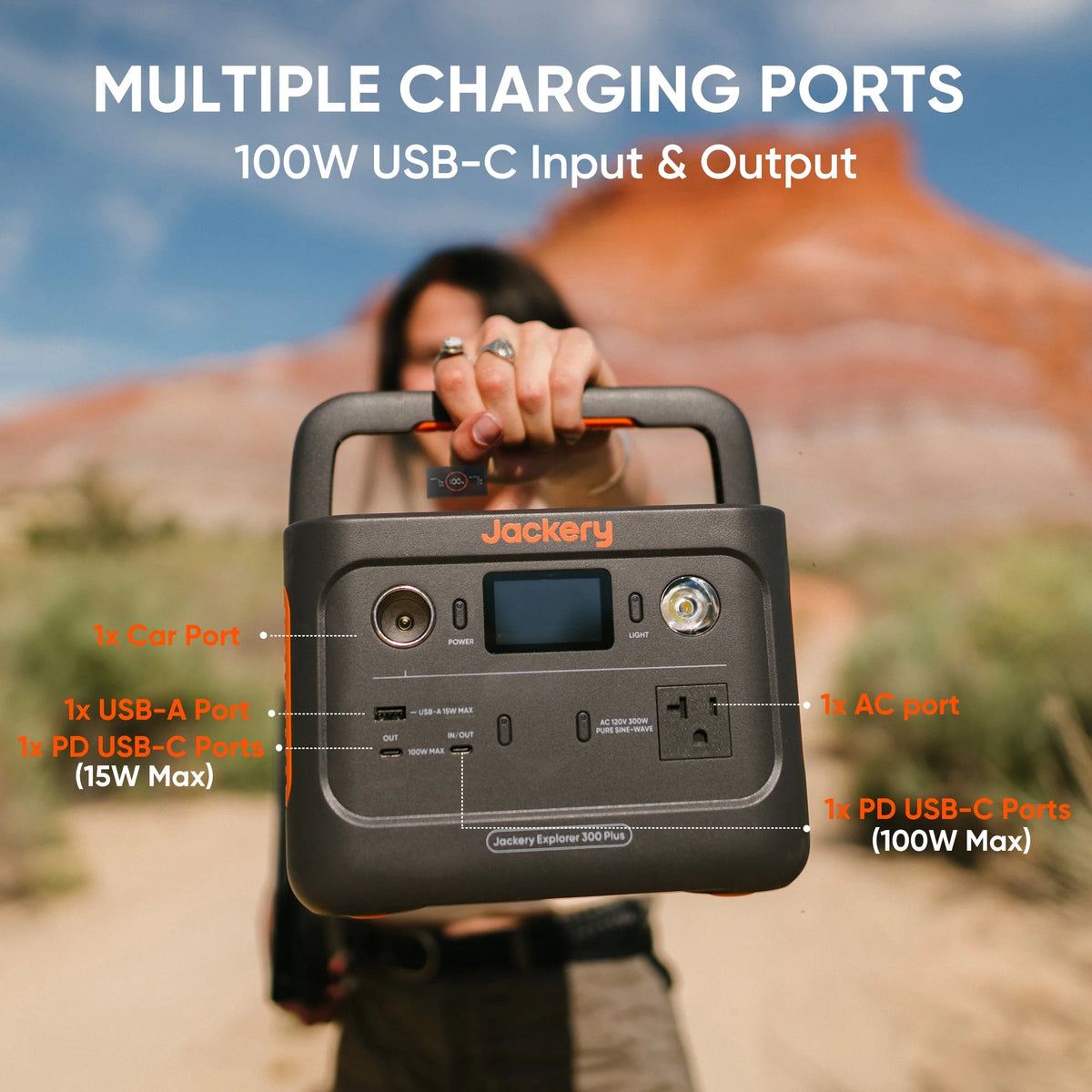Portable Power Station 288Wh LiFePO4 Battery A1669