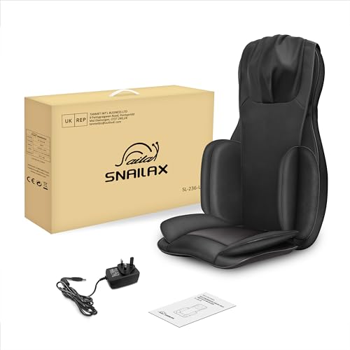 Heated Shiatsu Neck Back Massager Seat Cushion D85550