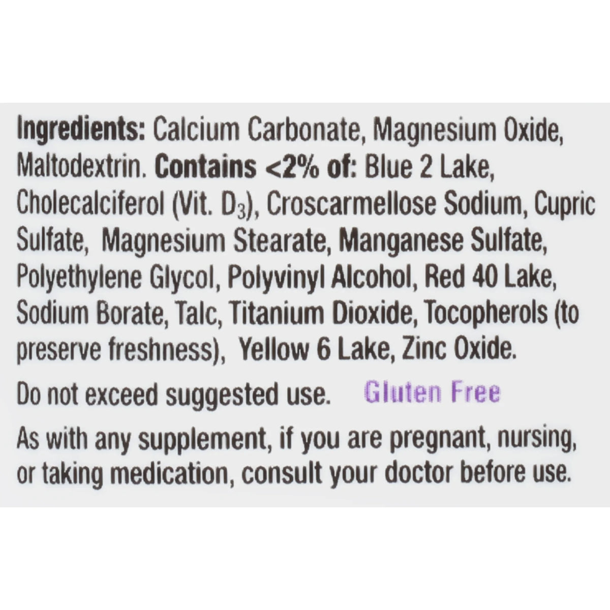 Calcium Vitamin D Supplement 120 Count G39247