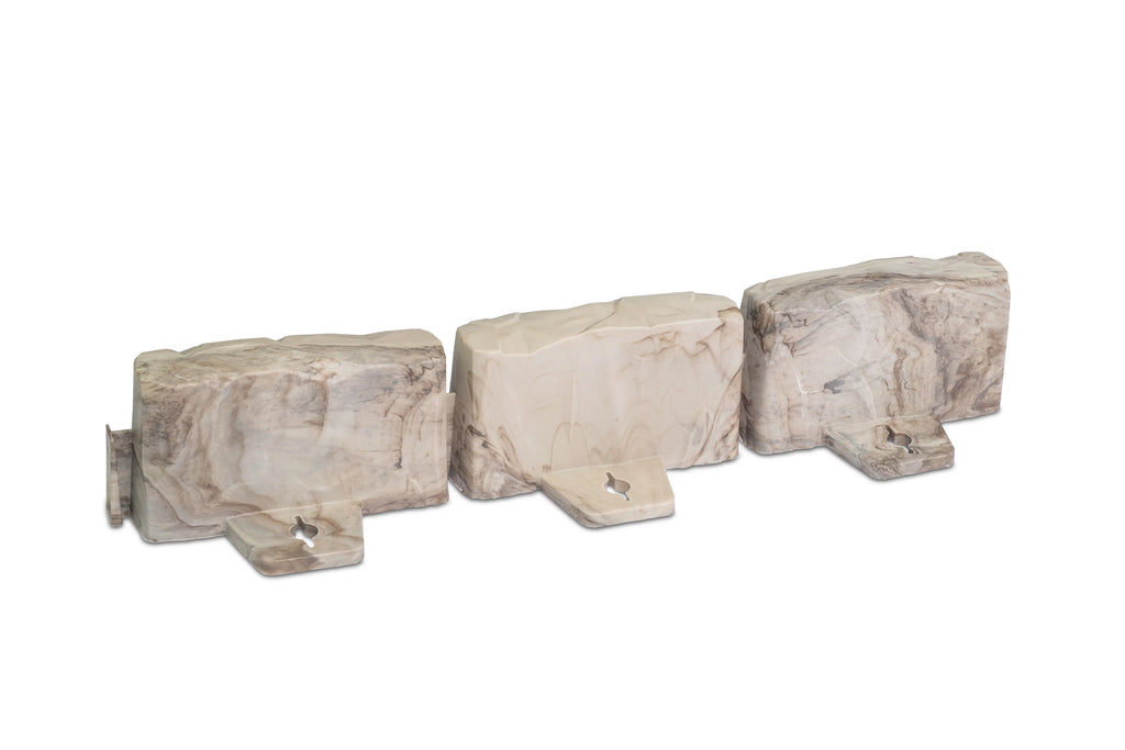 Brown Faux Stone Landscape Edging Kit D4497
