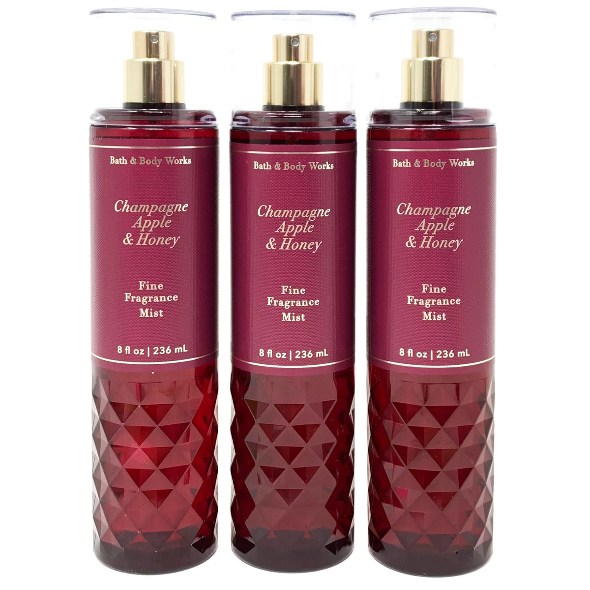 Champagne Apple & Honey Fine Fragrance Mist Trio Set V443