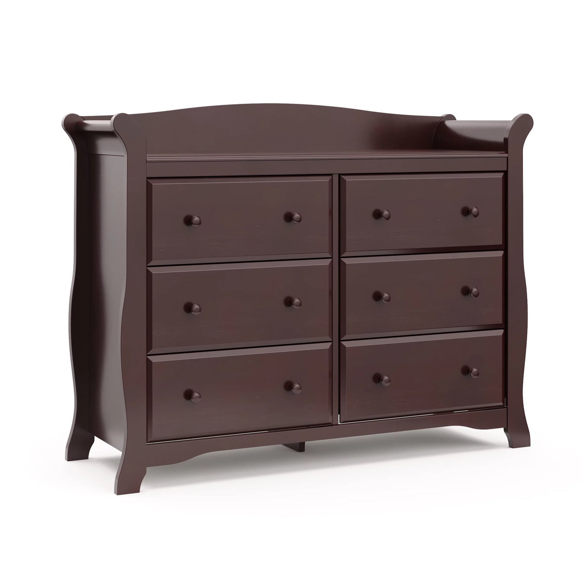 6 Drawer Gray Double Dresser D805