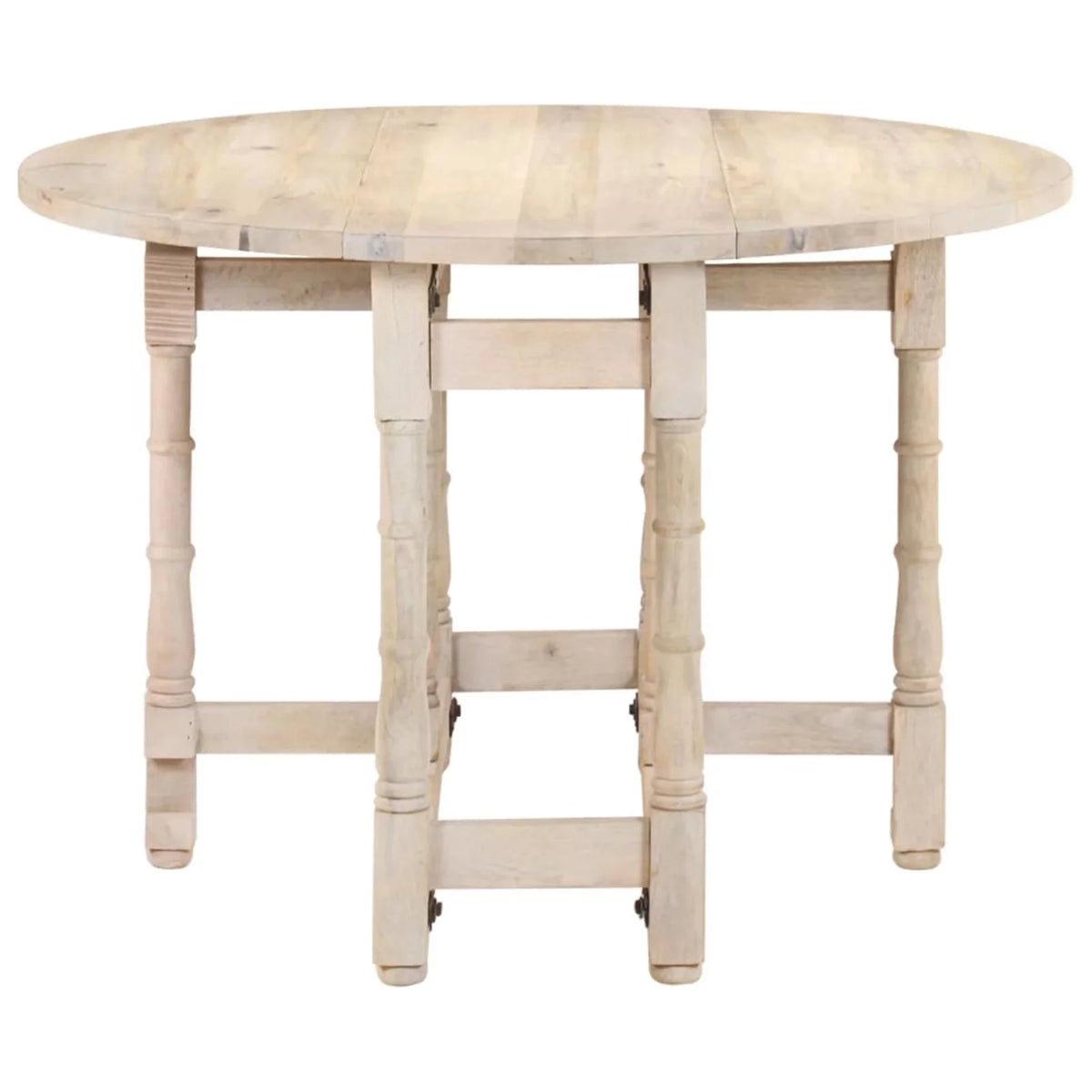 Round Solid Mango Wood Dining Table C129724
