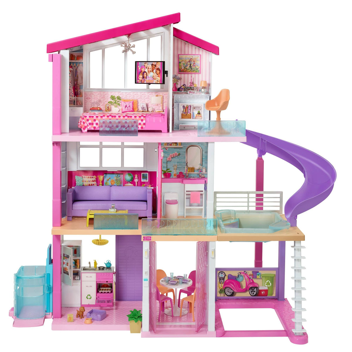 Barbie Dreamhouse Dollhouse with Wheelchair Accessible Elevator B5968