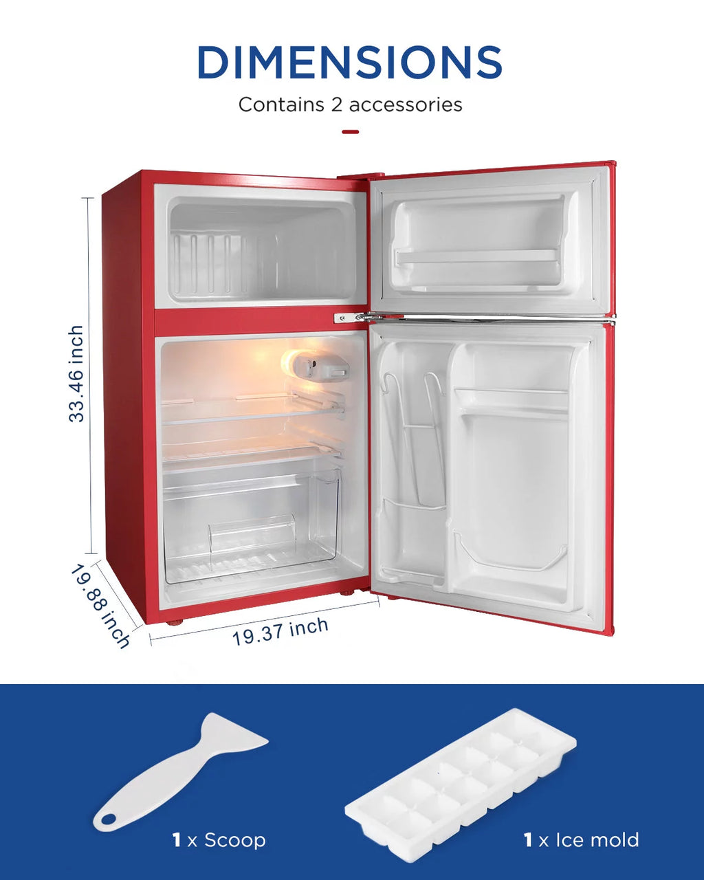 3.2 Cu ft Compact Mini Refrigerator J88261