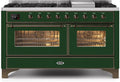 Emerald Green Dual Fuel Propane Gas Range K84640