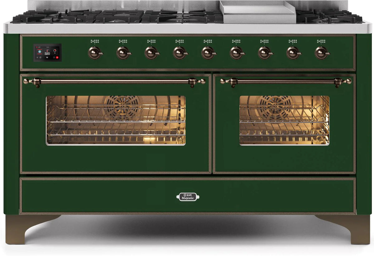 Emerald Green Dual Fuel Propane Gas Range K84640