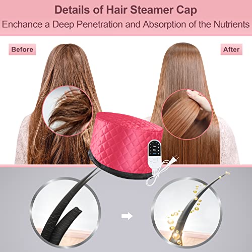 Solid Black Portable Electric Heat Cap E81109