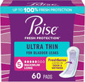 Ultra Thin Incontinence & Postpartum Pads with Wings, 5 Drop Maximum Absorbency, Long Length, 60 Count G1783