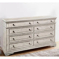 Rustic Ivory Wood 8-drawer Dresser in White X228
