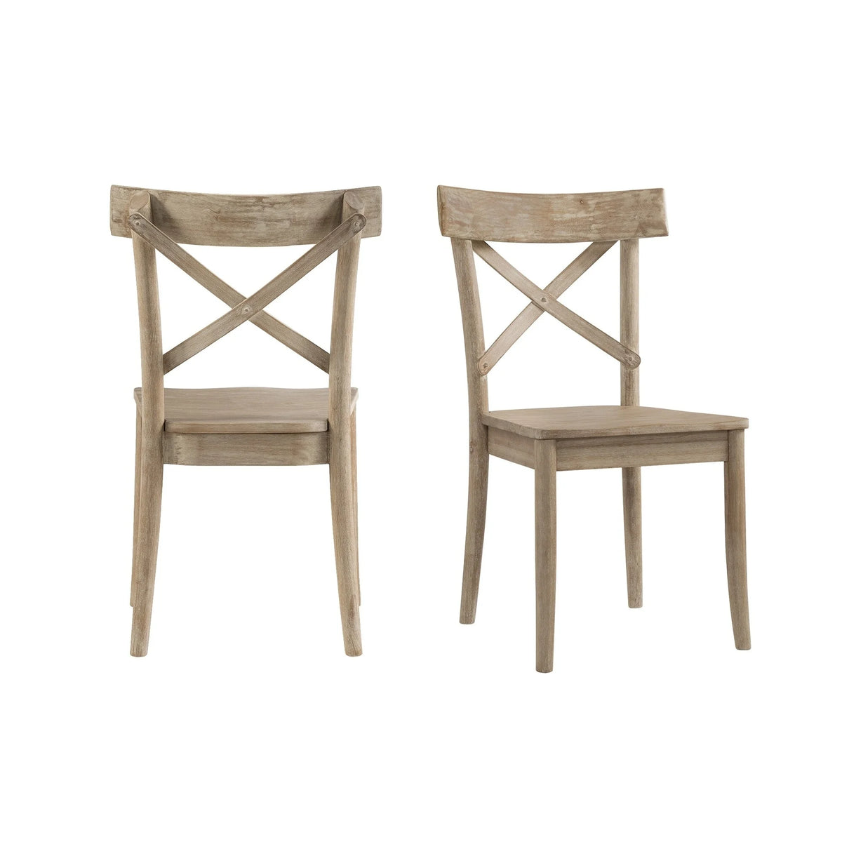 Wooden X-back Side Chair Set of 2 G23850