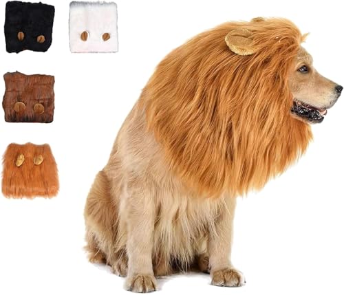 Adjustable Dog Lion Mane Costume X4313