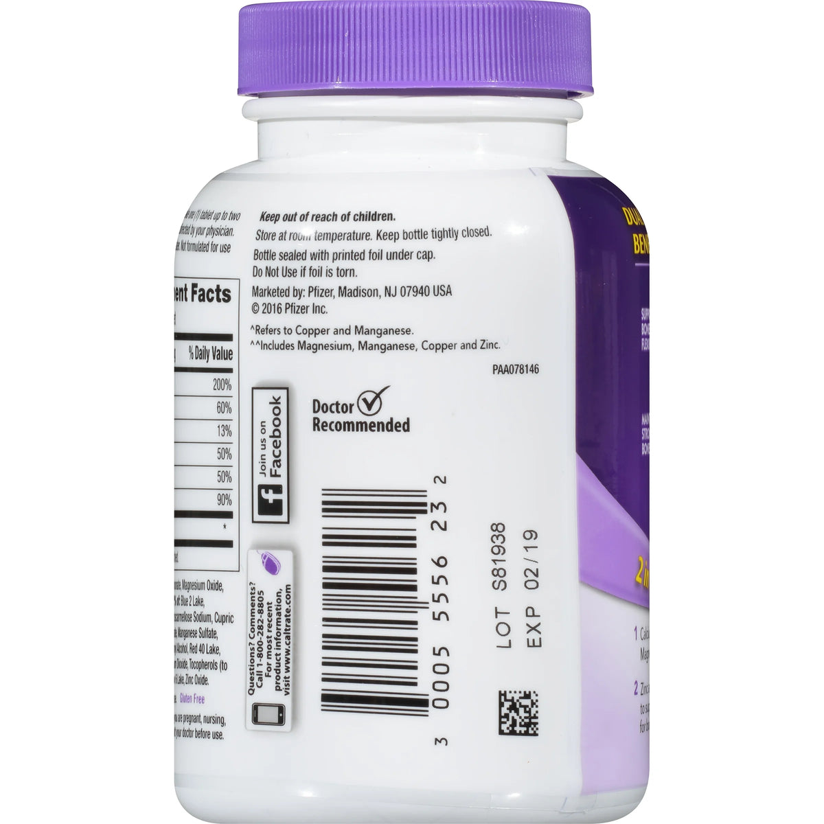 Calcium Vitamin D Supplement 120 Count G39247