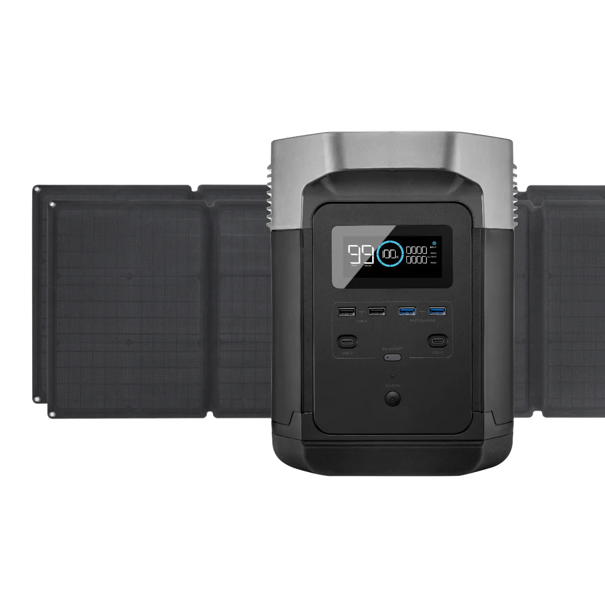 Portable Power Station and 2 x Portable Solar Panel K687