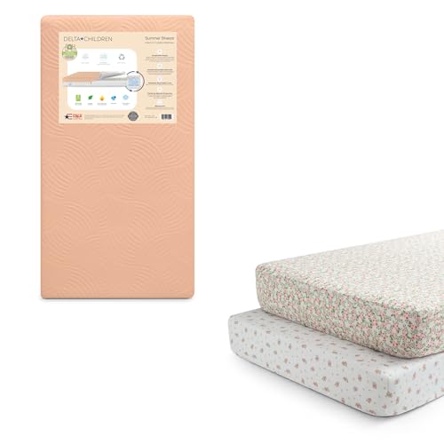 Apricot White Breathable Baby Crib & Toddler Mattress X98078