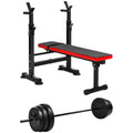Adjustable Olympic Workout Bench with Squat Rack T15341