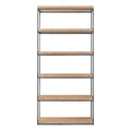 Modern Farmhouse Etagere in Tan Natural Oak P47778