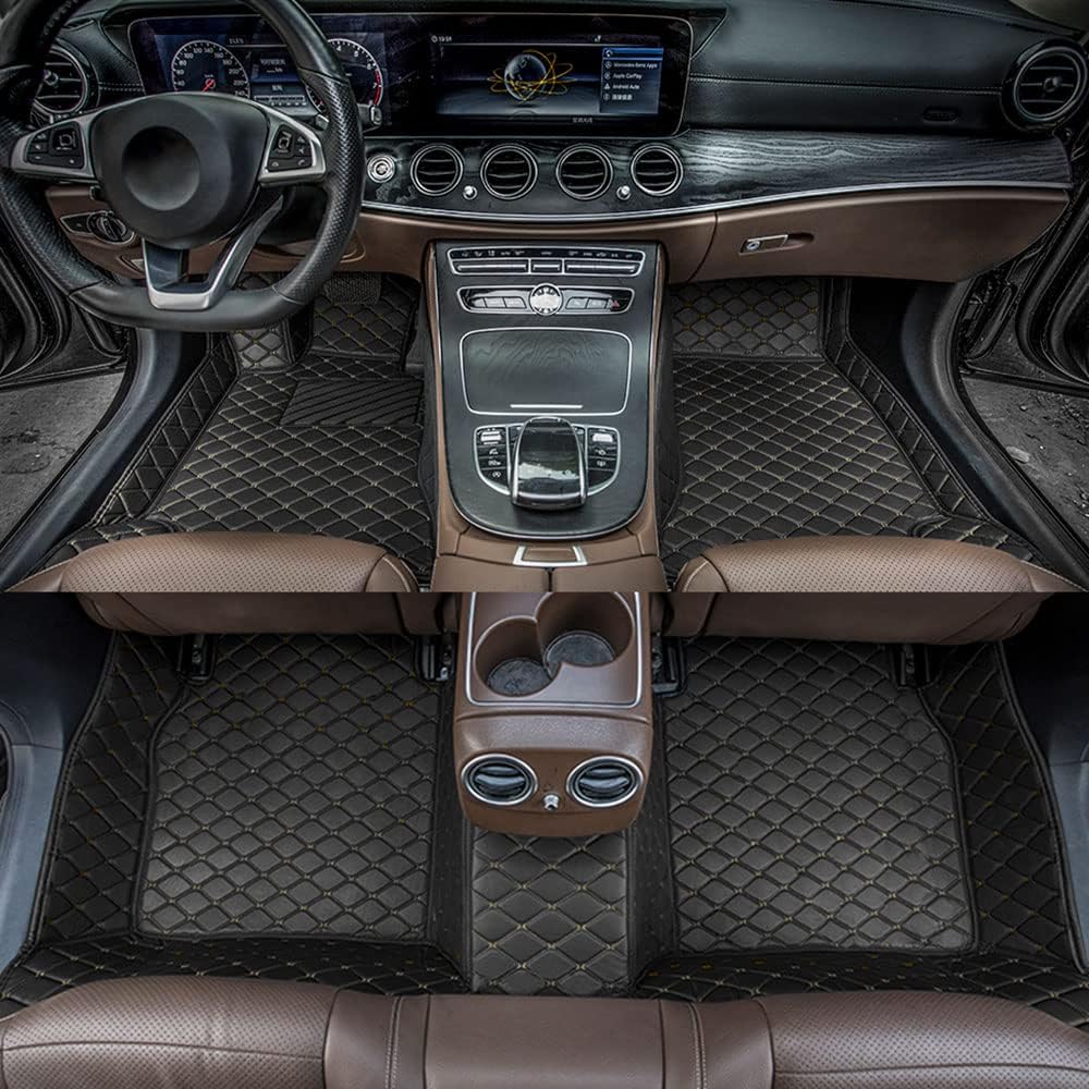 All Weather Non-Slip Leather Car Floor Mats J2514