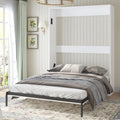 Foldable Wall Bed with Wardrobe and Storage Cabinet X68021