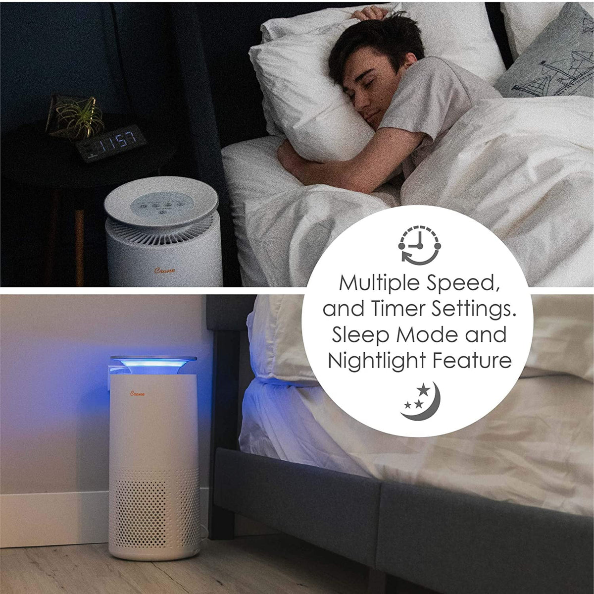 Air Purifier with True HEPA Filter Y88968