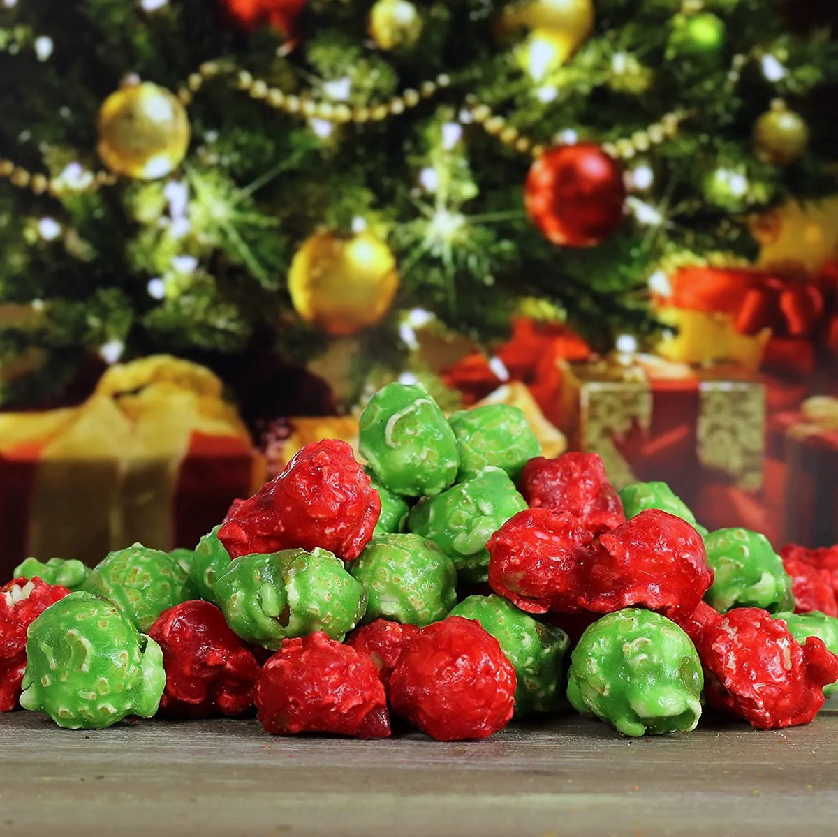 Holiday Red & Green Popcorn 2 lbs Gluten Free Vegan Kosher X134