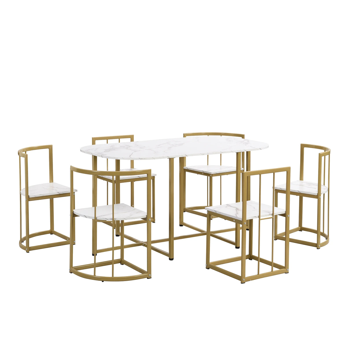 7 Piece Dining Table and Chairs Set Z20048