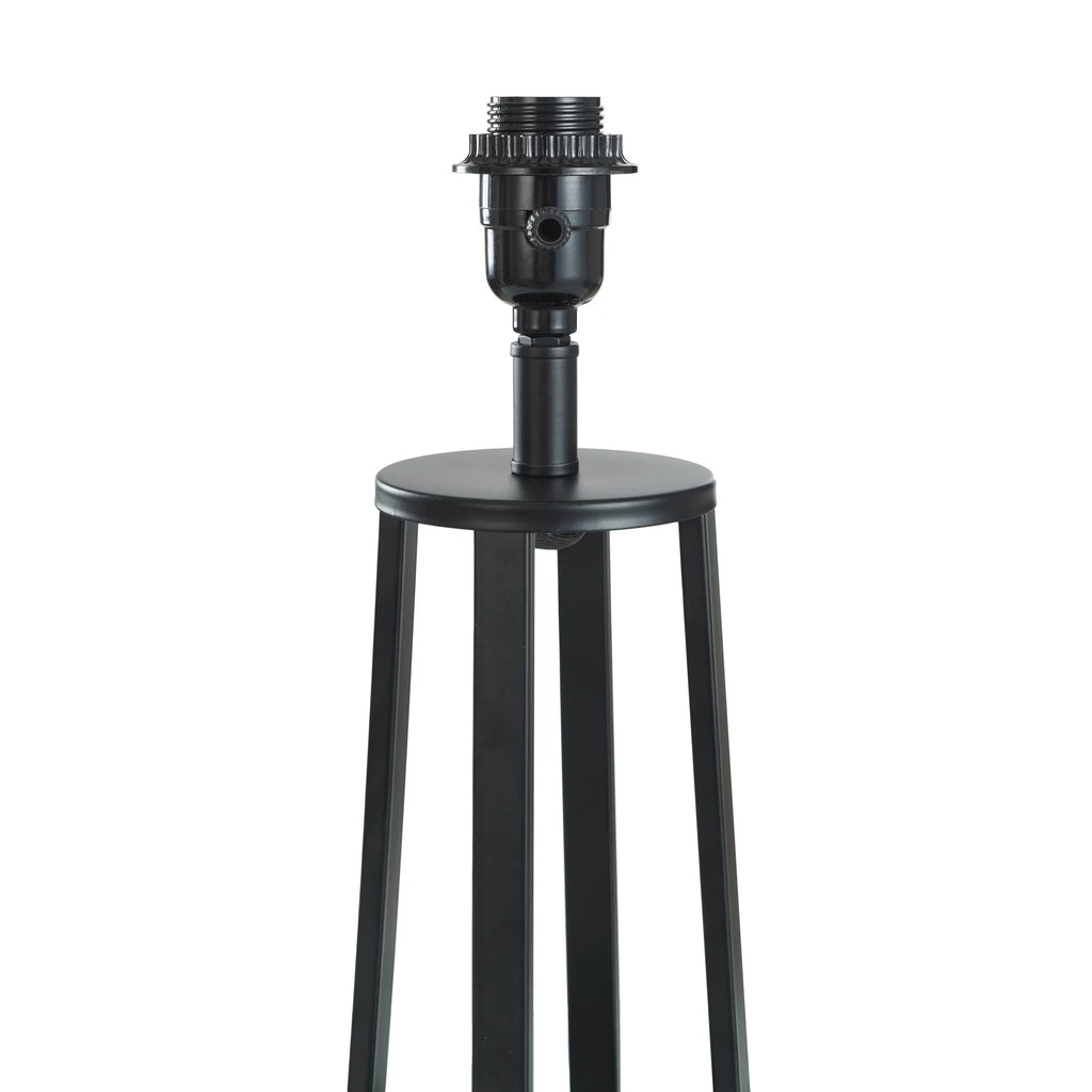 Matte Black Table Lamp with Drum Shade R31574