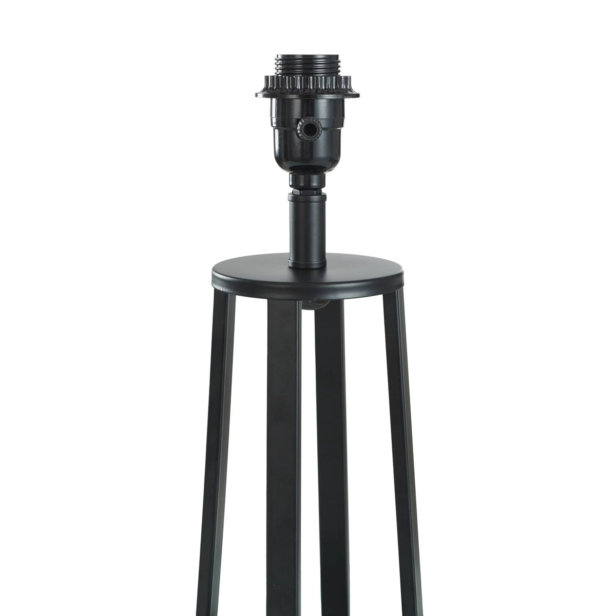 Matte Black Table Lamp with Drum Shade R31574
