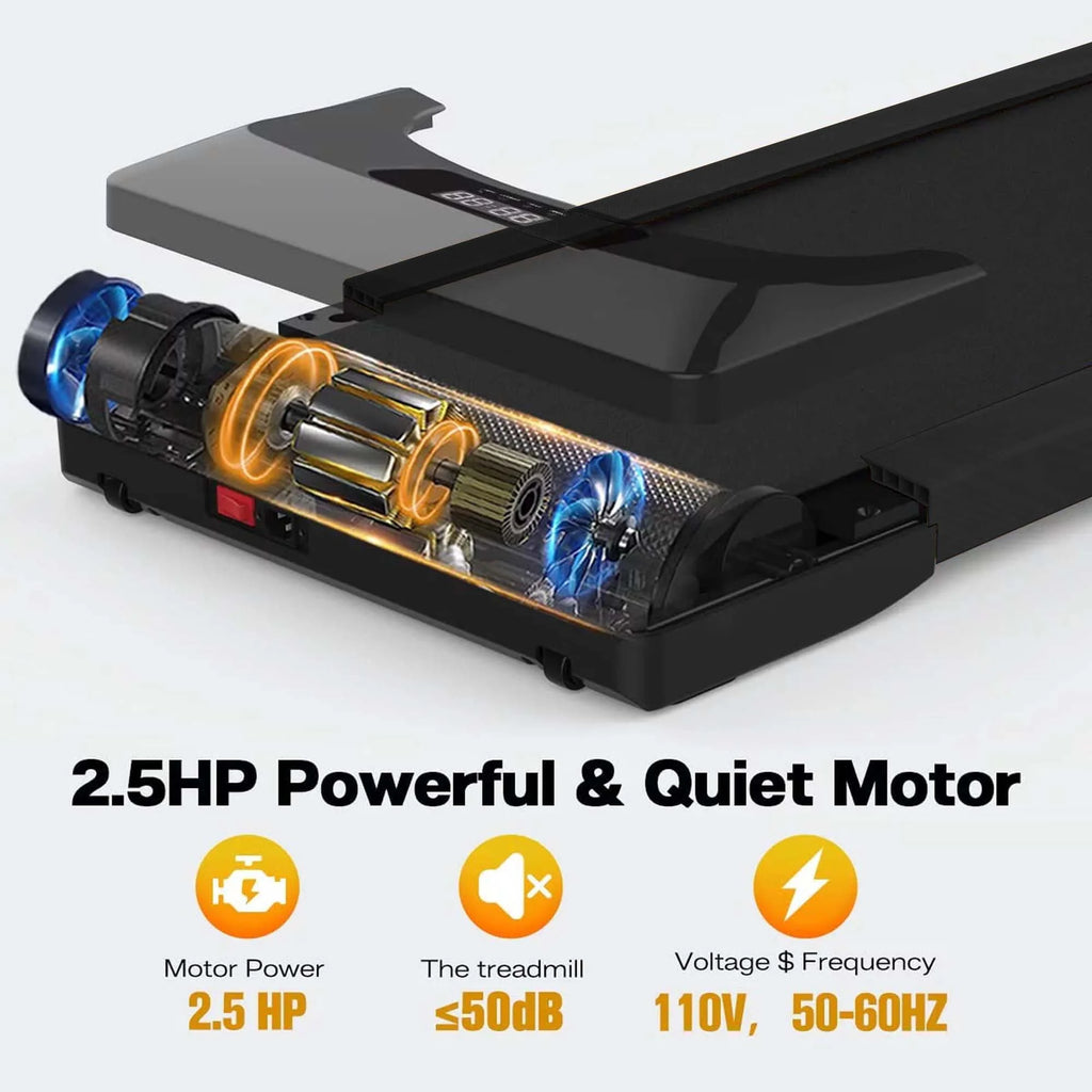 Under Desk Treadmill 245 lb Capacity 4 mph Speed C77300