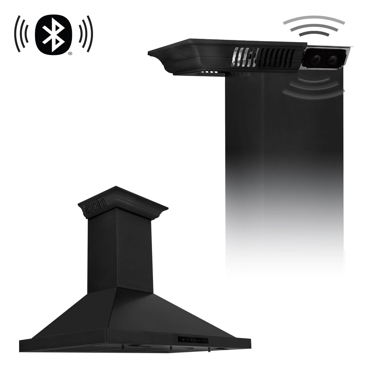 42 in. Black Stainless Steel Indoor Wall Range Hood K62136