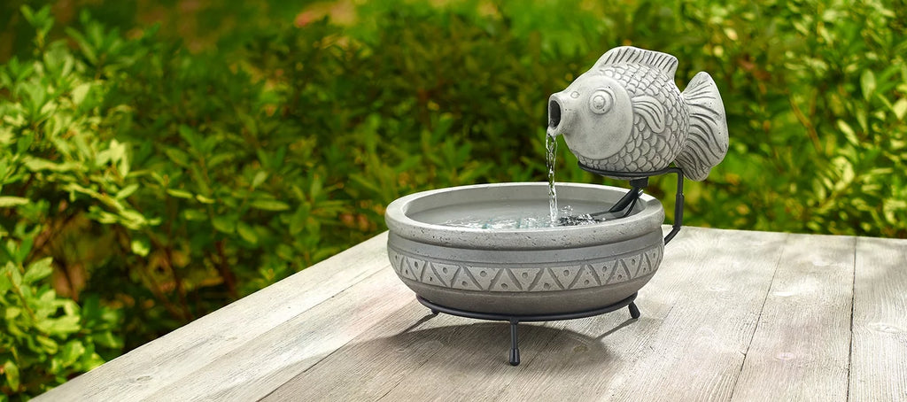 Solar Fish Fountain L82551