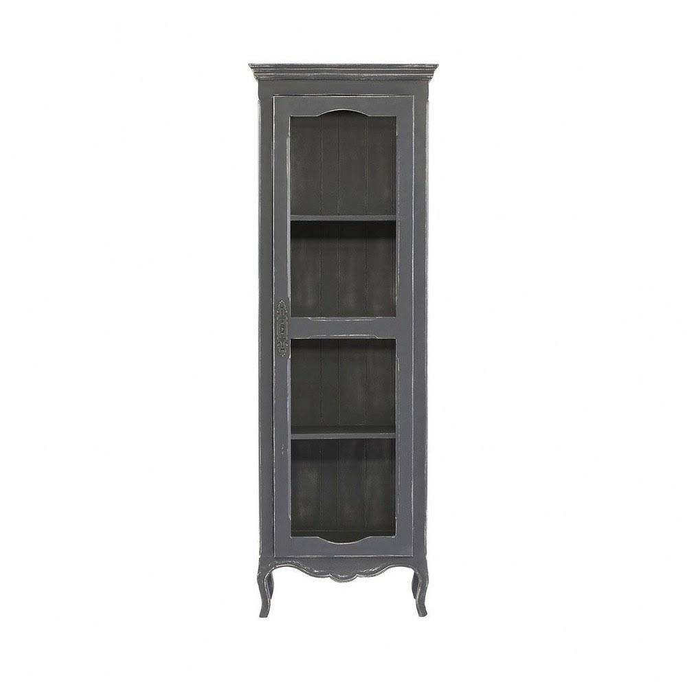 72 inch Cabinet Hand-Painted Sapphire Grey Finish F7170