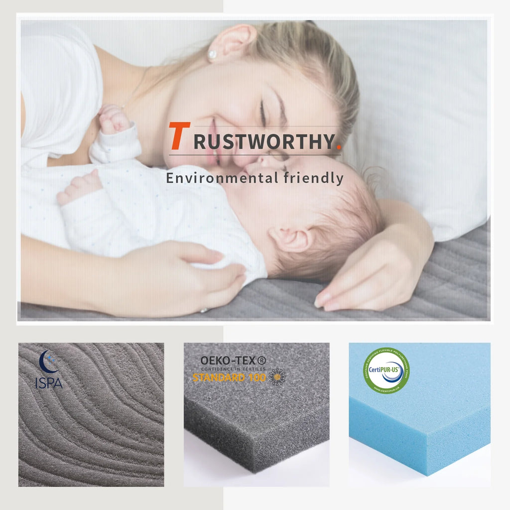 10 Cool Gel Memory Foam Queen Mattress T4282