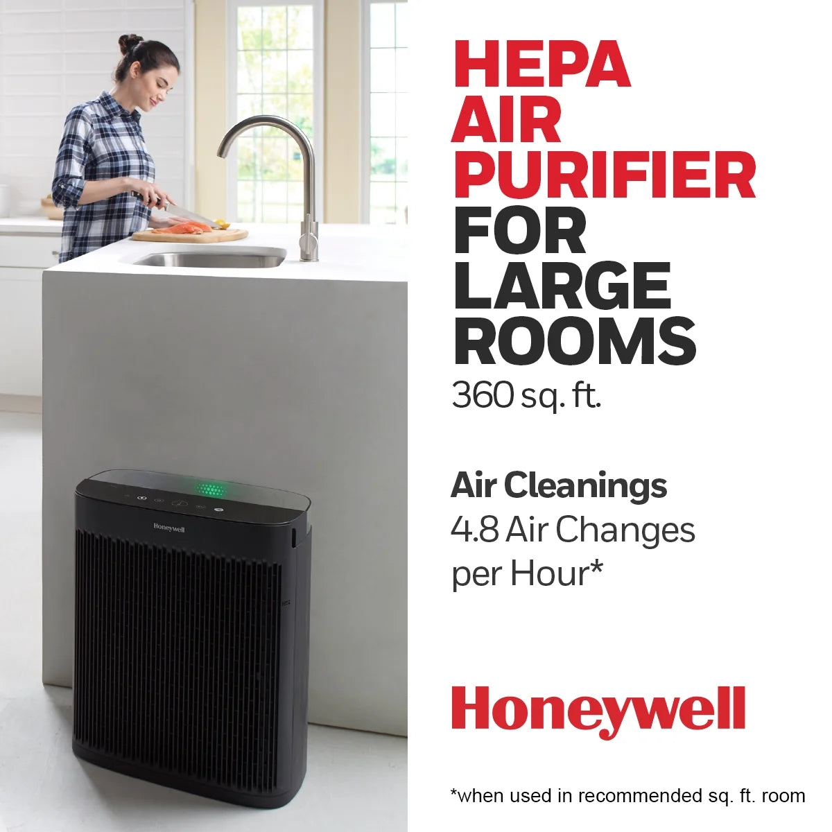Air Purifier HEPA Filter 360 sq ft N358910