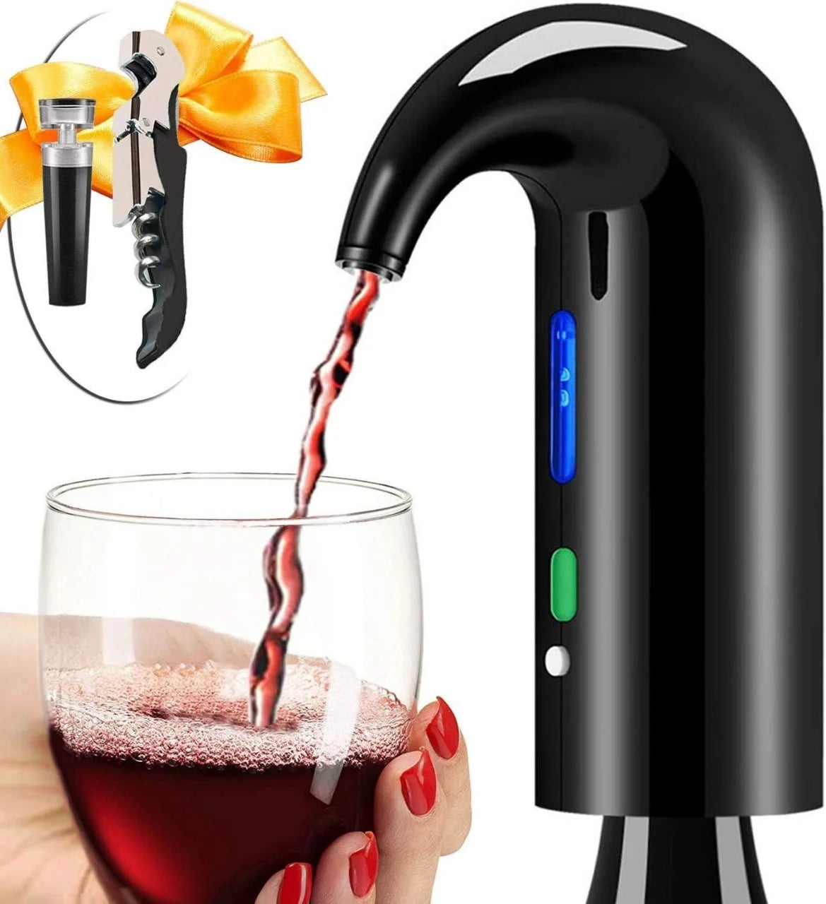 Electric Wine Aerator & Magnetic Bottle Opener D251579