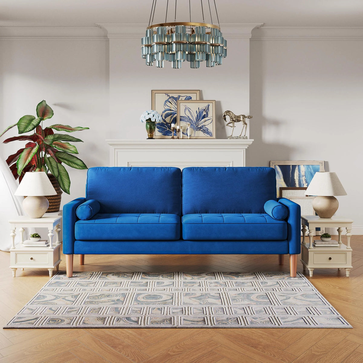 3 Seater Upholstered Sofa Couch F588242