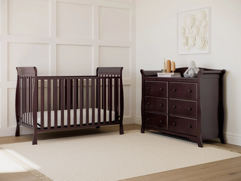 6 Drawer Gray Double Dresser D805