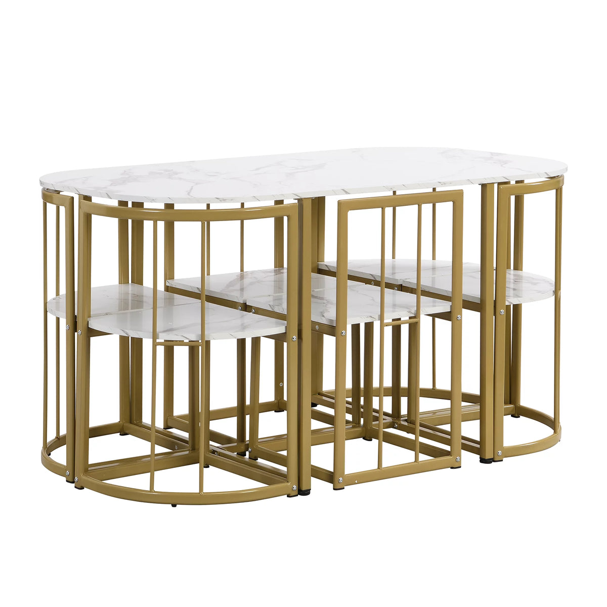 7 Piece Dining Table and Chairs Set Z20048
