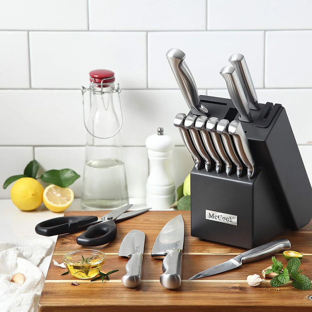 15 Pieces Kitchen Knife Set with Block D4561